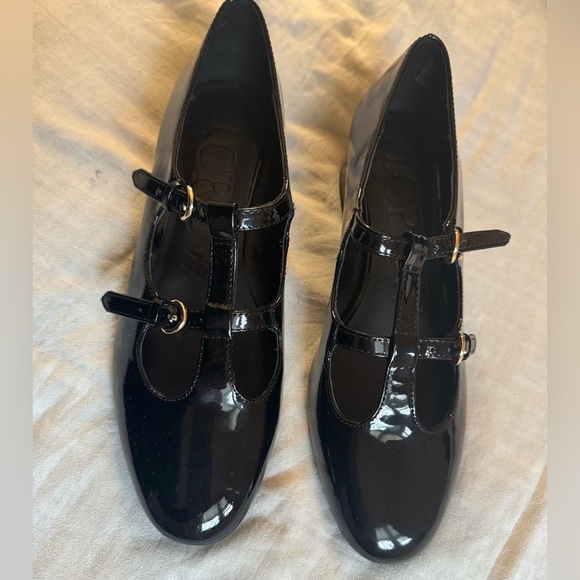 J Crew Millie T-strap heels pumps in patent leather size 8.5 - Picture 3 of 8